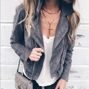 Blanknyc Suede Morning Jacket